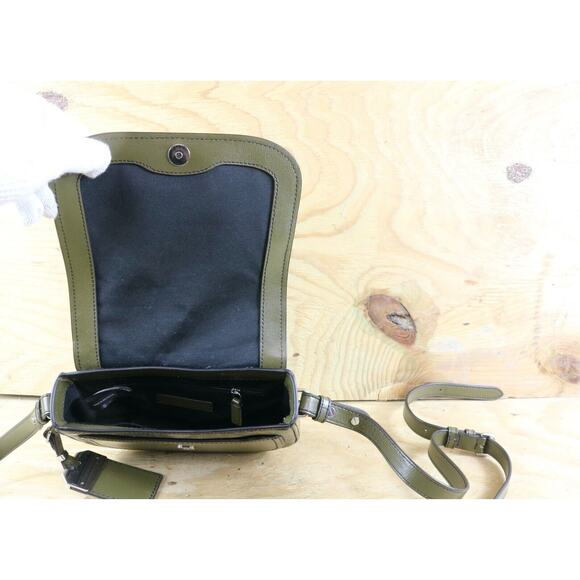 Marc Jacobs Bag Womens Leather Rider Embossed Green Snakeskin Crossbody Shoulder - Picture 8 of 16